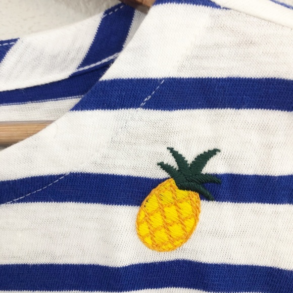 J. Crew Factory Embroidered Pineapple Top - Picture 3 of 6